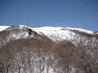 赤坂山が見える。