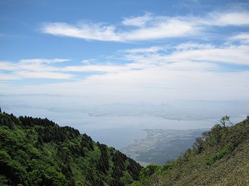 小女郎峠より琵琶湖を望む