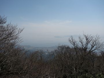 堂満岳より琵琶湖を望む