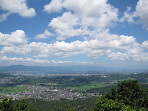 笹間ヶ岳から瀬田・草津方面を望む