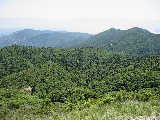 武奈ヶ岳からヤケオ山方面を望む。