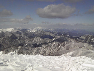 鈴北岳からの眺め。