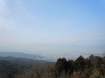 大文字山より京都市街を望む