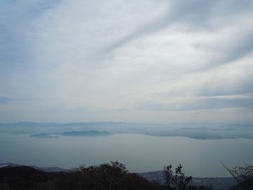 烏谷山より琵琶湖を望む