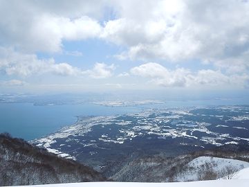 ホッケ山より琵琶湖を望む