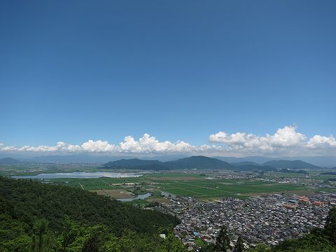 八幡山（鶴翼山）・北の丸跡からの眺め